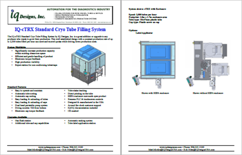 IQ-cTRX micro tube filler flyer icon